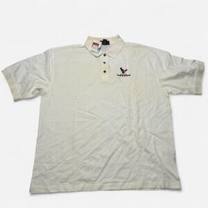 Houston Texans Antigua XL Polo Shirt Cream White Team Apparel Embroidered